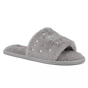 Juicy Couture  JC-GYANNA 2 Embellished Faux Fur Slip-On Slippers